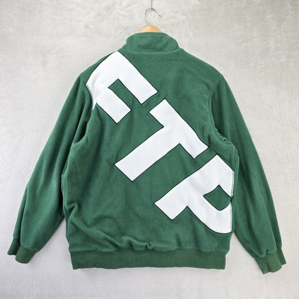 FTP Sherpa Half Zip Jacket FW18 Mens Medium Green Fleece Polar Streetwear